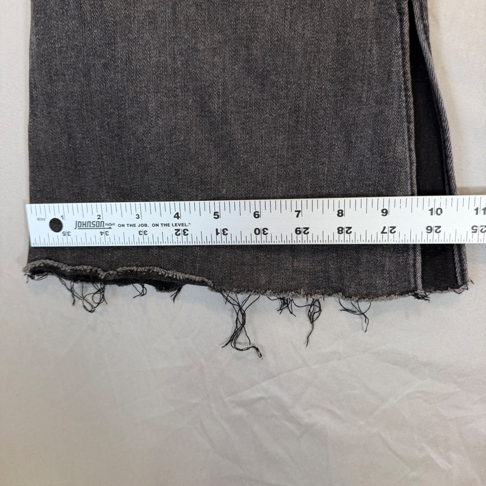Hollister High Rise Flare Jeans Washed Black 5R 27x31 Y2K 90s Grunge Indie Boho - Picture 4 of 8